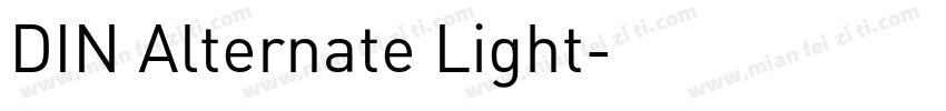 DIN Alternate Light字体转换